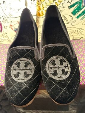 Tory Burch wool blend smoking slipper